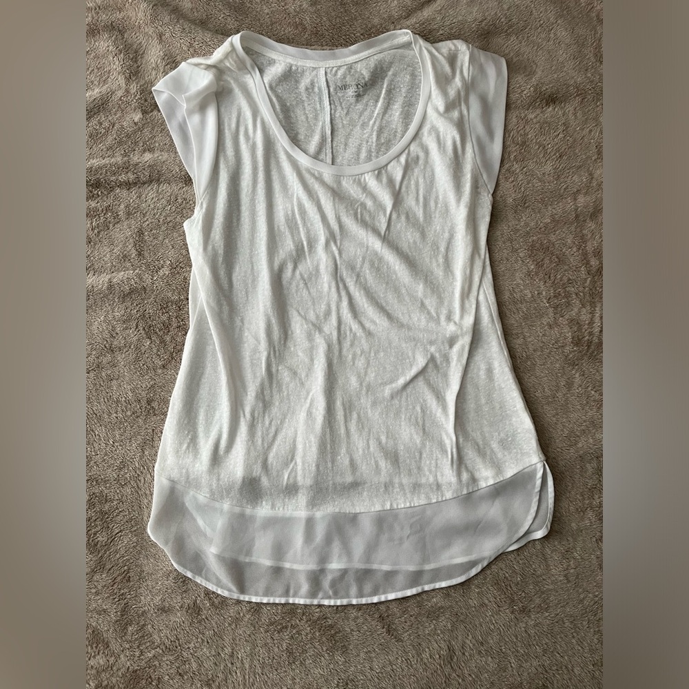 White tank top blouse